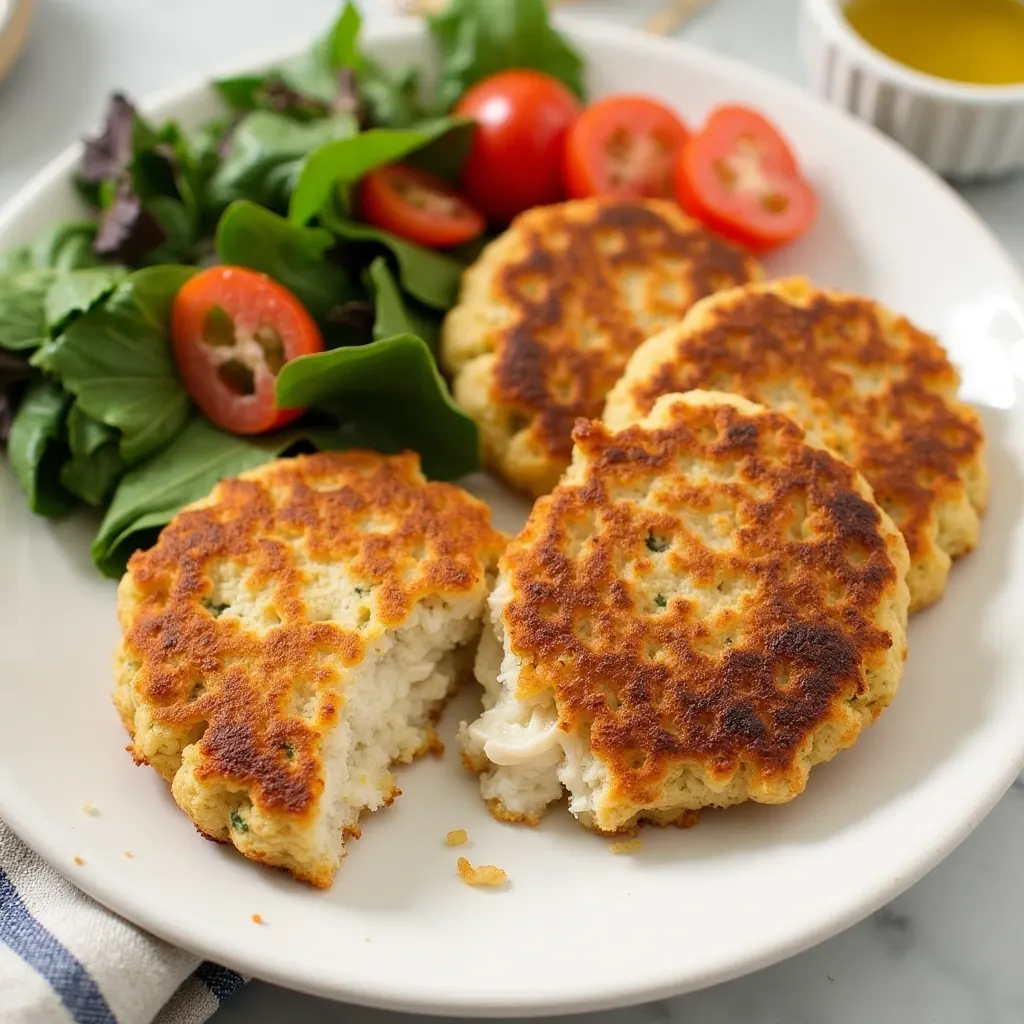 "Old Fashioned Salmon Patties Recipe – Crispy and Delicious Homemade Dish Served with Lemon Wedges"