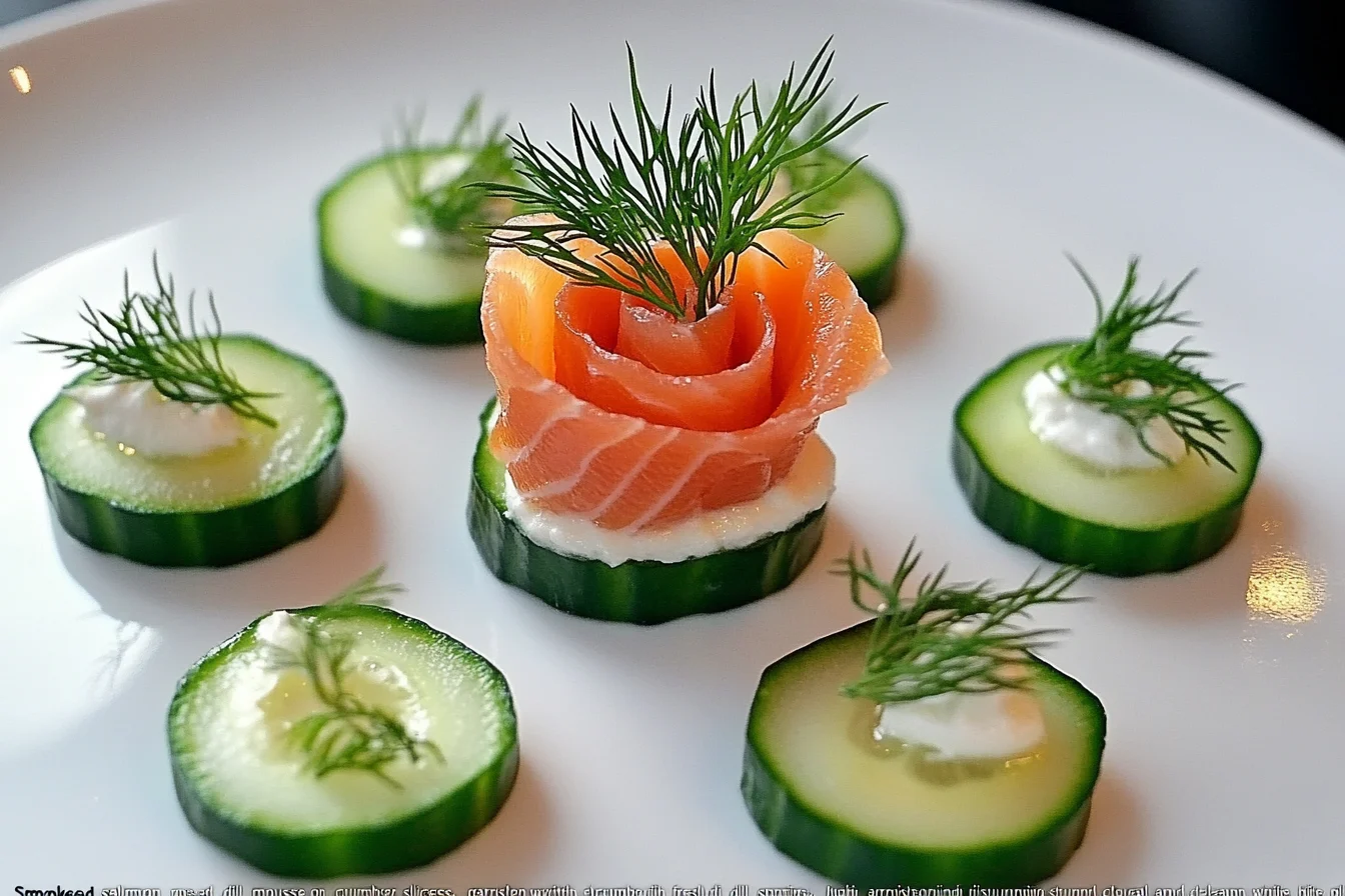 Amuse Bouche Recipe – Smoked Salmon & Dill Mousse on Cucumber