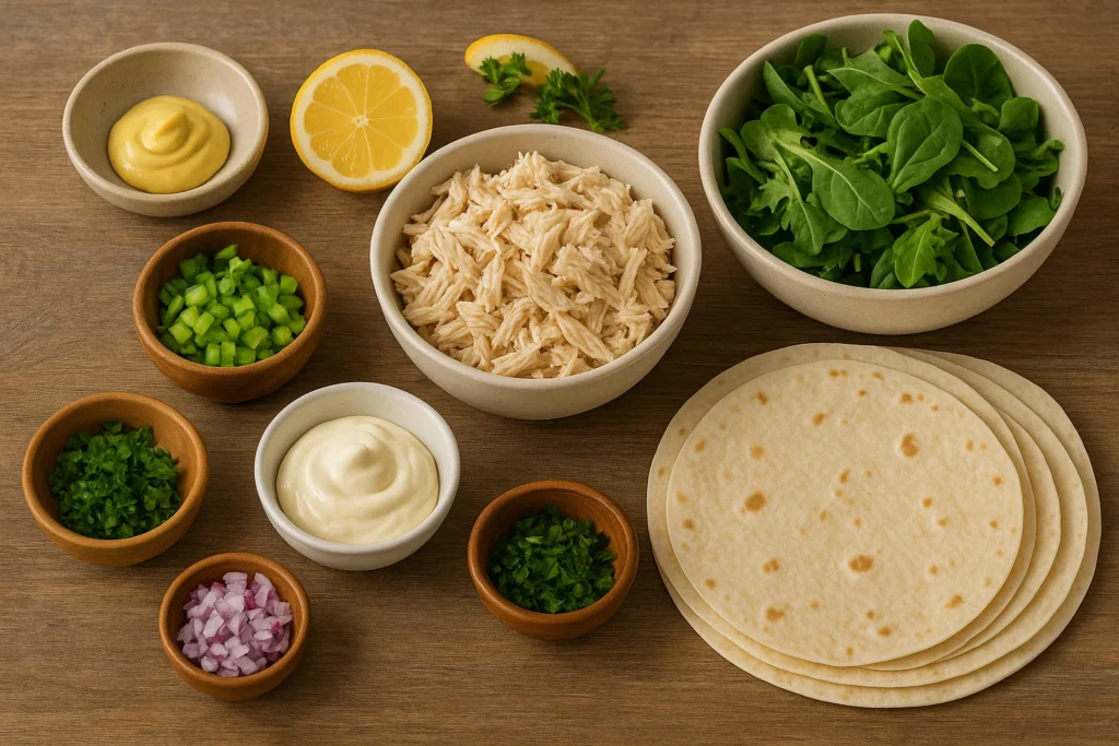 Chicken Salad Wrap Recipe – Easy & Delicious Lunch Idea 2 Chicken Salad Wrap Ingredients