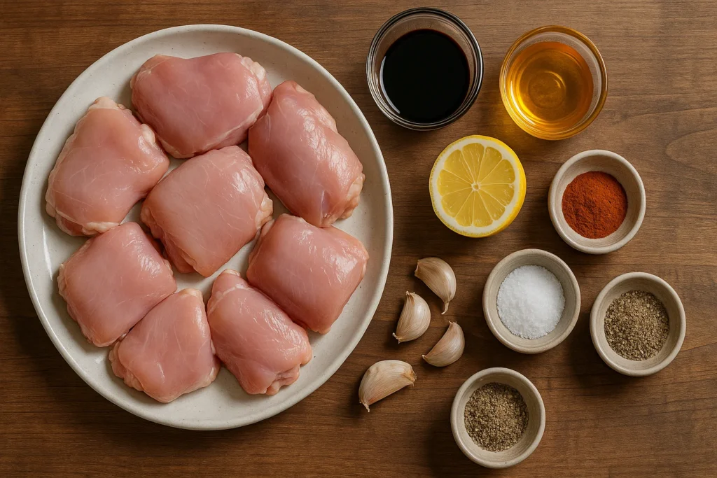 Grilling Chicken Thighs Made Easy –Juicy & Flavorful Every 2 Grilled Chicken Thighs Ingredients