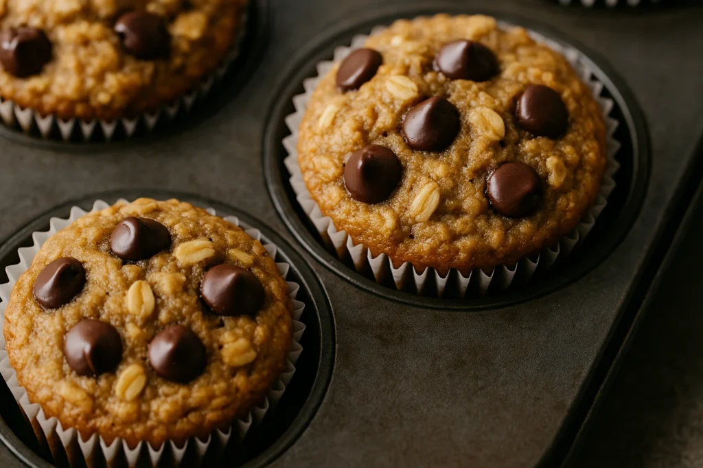 Banana Oatmeal Muffins – Easy, Healthy & Family Favorite 2 banana oatmeal muffins