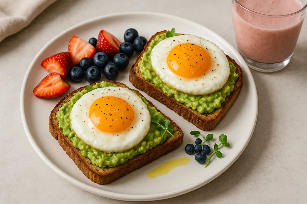 Avocado Toast with Egg Recipe – Easy, Healthy & Delicious 2 avocado toast with egg recipe