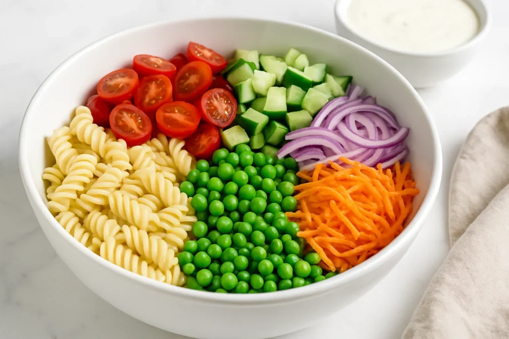 Cold Pasta Salad Recipes That Are Creamy & Delicious 2 creamy cold pasta salad with vegetables