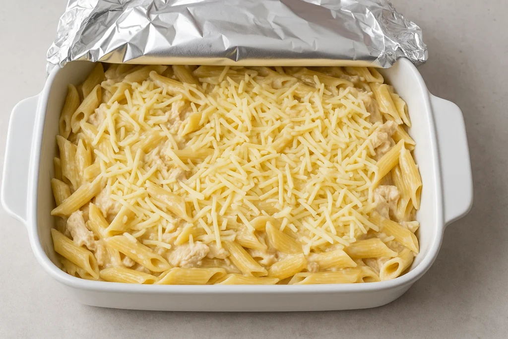 Chicken Alfredo Bake – Easy, Creamy Family FavoriteMake-Ahead Magic 2 chicken alfredo bake