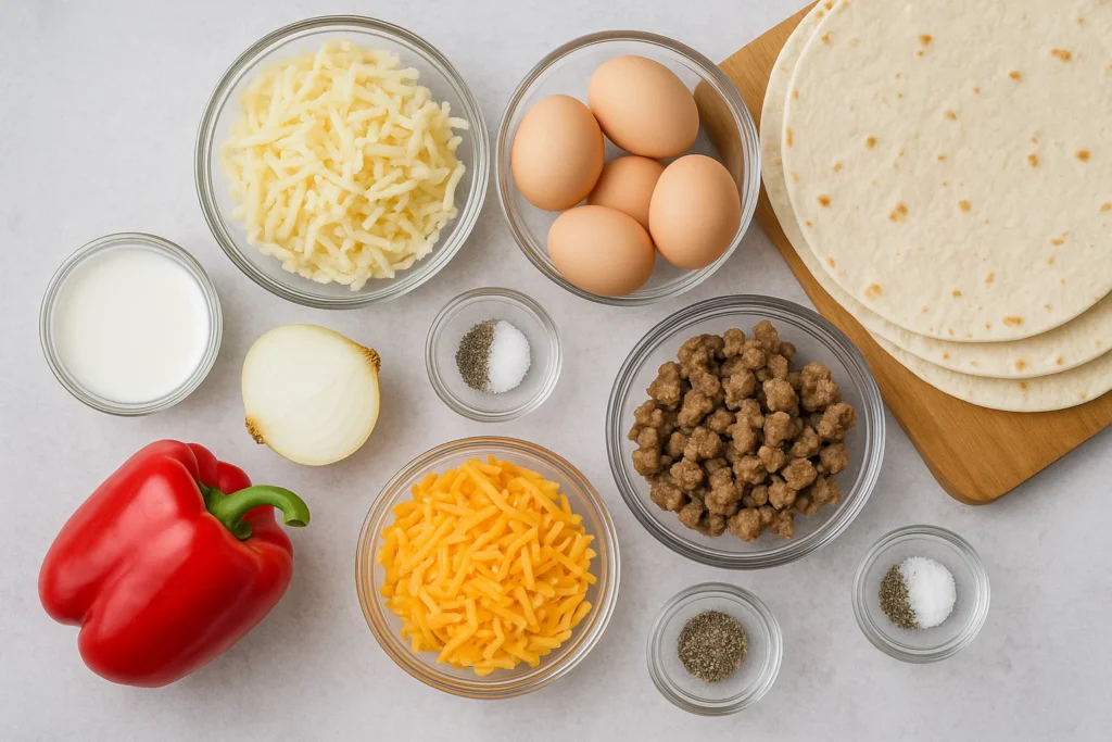 Easy Breakfast Burrito Recipe 2 Easy Breakfast Burrito Ingredients