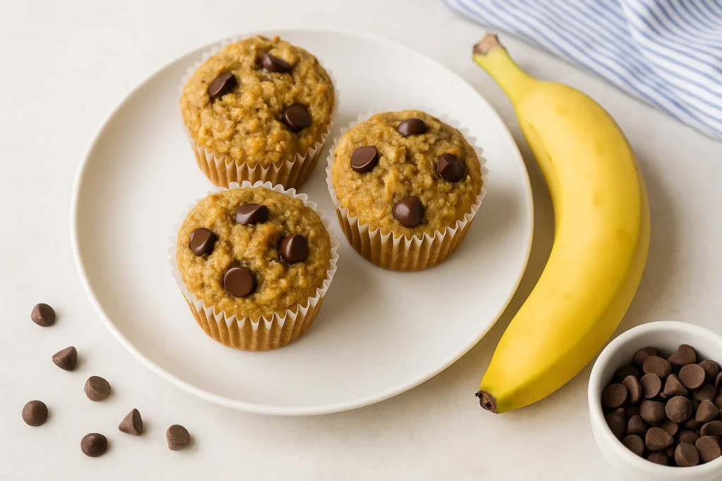 Banana Oatmeal Muffins – Easy, Healthy & Family Favorite 3 banana oatmeal muffins