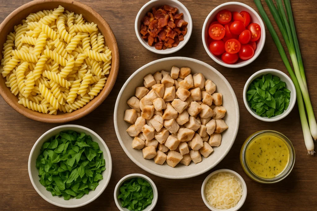 Delicious Chicken Pasta Salad Recipe – 5-Minute Prep 2 chicken pasta salad recipe preparation