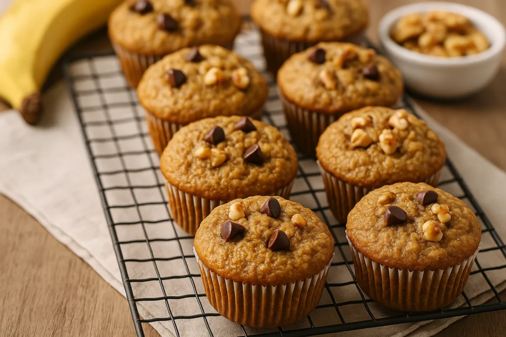 Banana Oatmeal Muffins – Easy, Healthy & Family Favorite 4 banana oatmeal muffins
