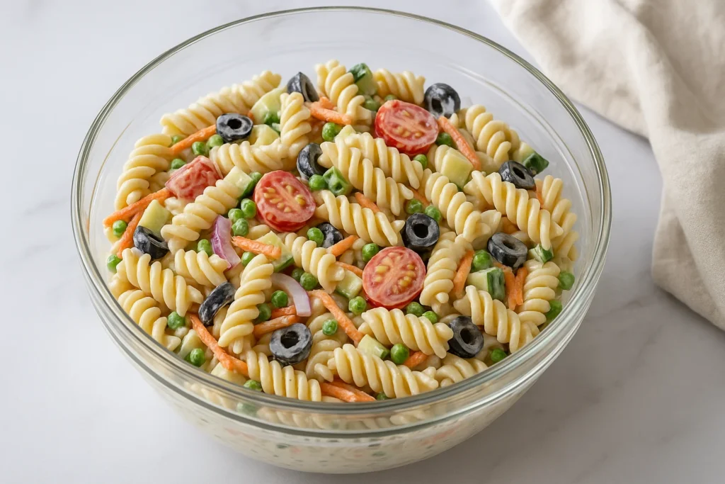 Cold Pasta Salad Recipes That Are Creamy & Delicious 4 creamy cold pasta salad with vegetables