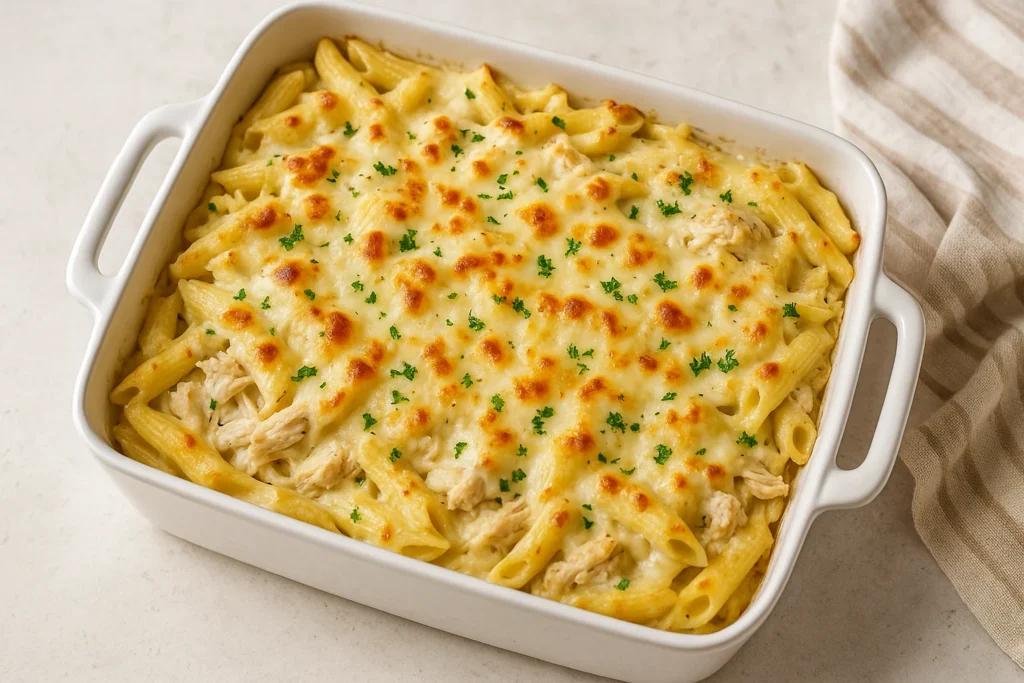 Chicken Alfredo Bake – Easy, Creamy Family FavoriteMake-Ahead Magic 3 chicken alfredo bake