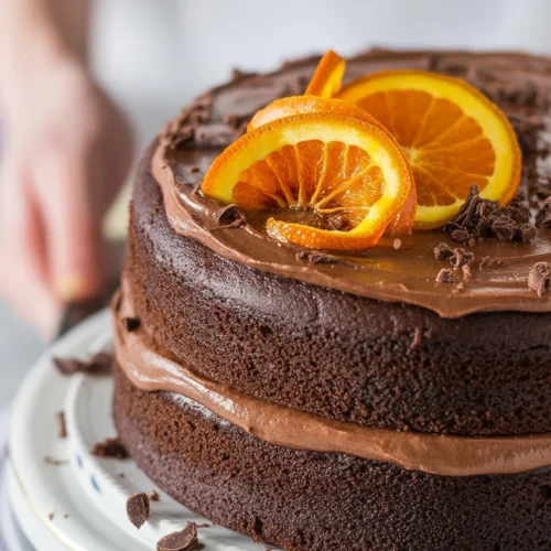 Chocolate Cake Aesthetic 3 Aesthetic chocolate cake with rich frosting and elegant decorations for a birthday celebration.