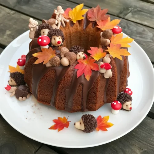Delightful Thanksgiving Cakes Decorating Ideas You’ll Love 3 Beautifully decorated Thanksgiving cake with fall leaves and autumn colors.
