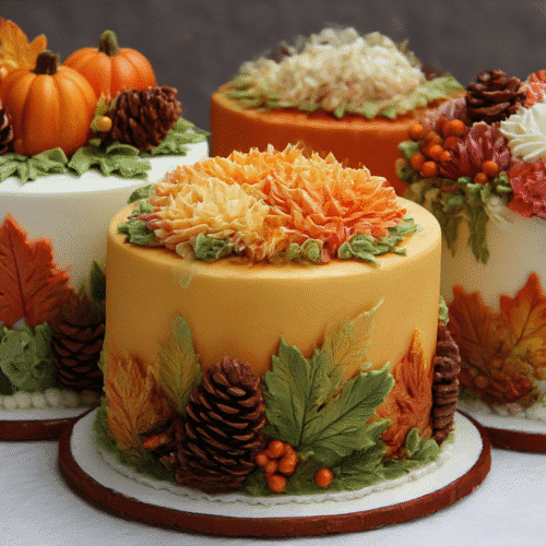 Fall Decorated Cakes