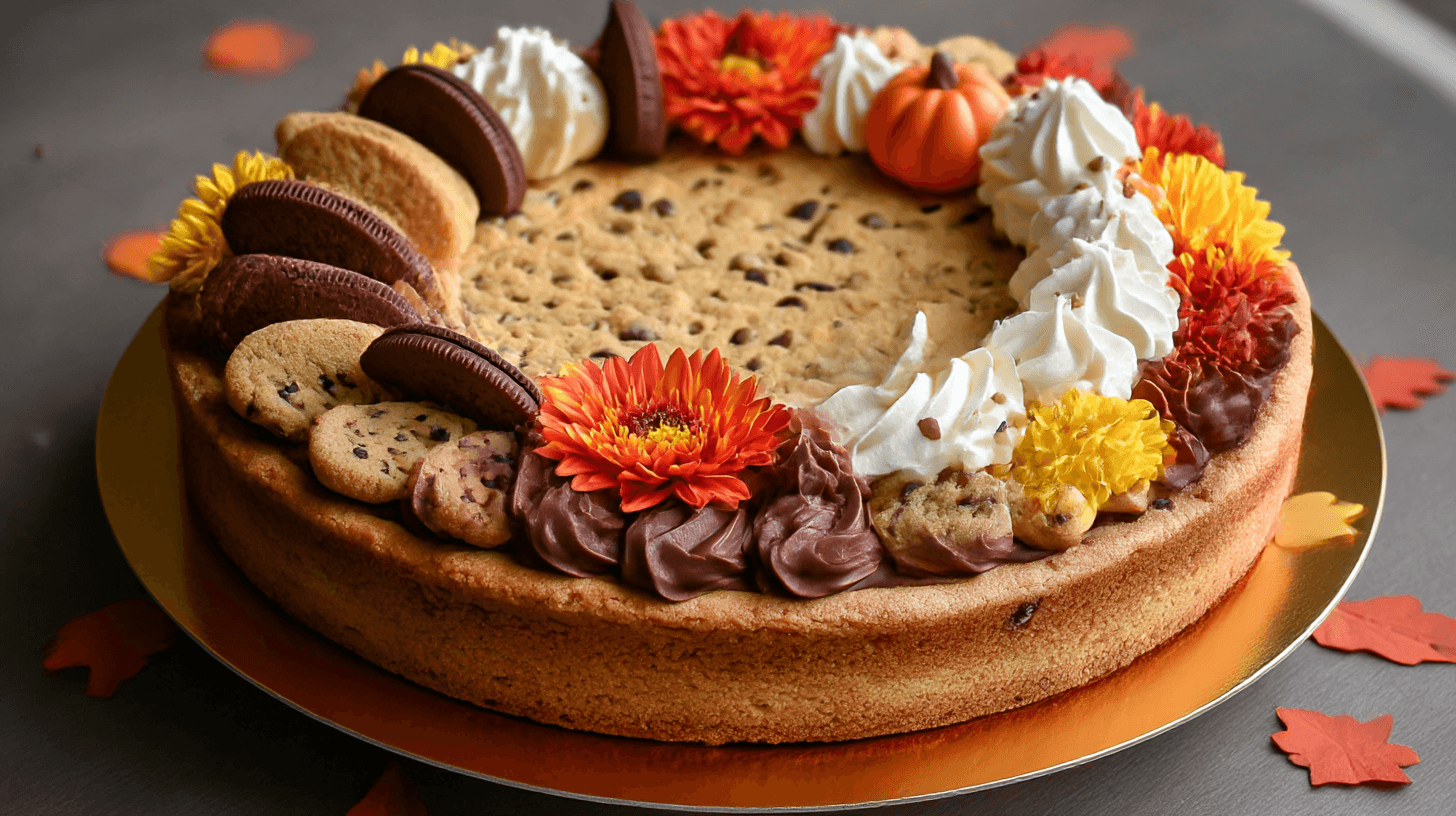 Thanksgiving Cookie Cake