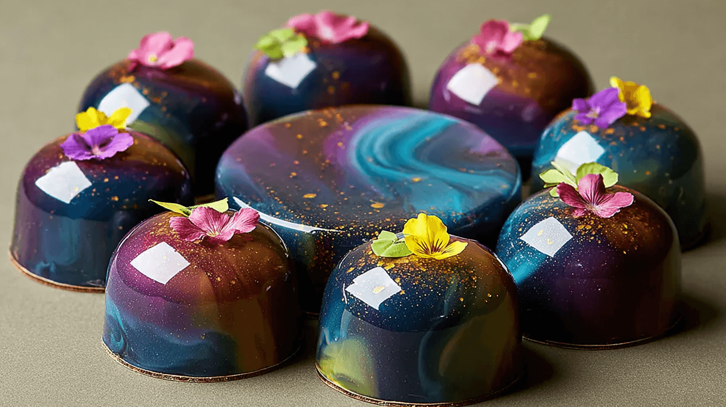 Mirror Glaze Cake Decoration