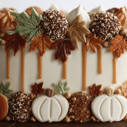 Fall Cookie Cake Designs
