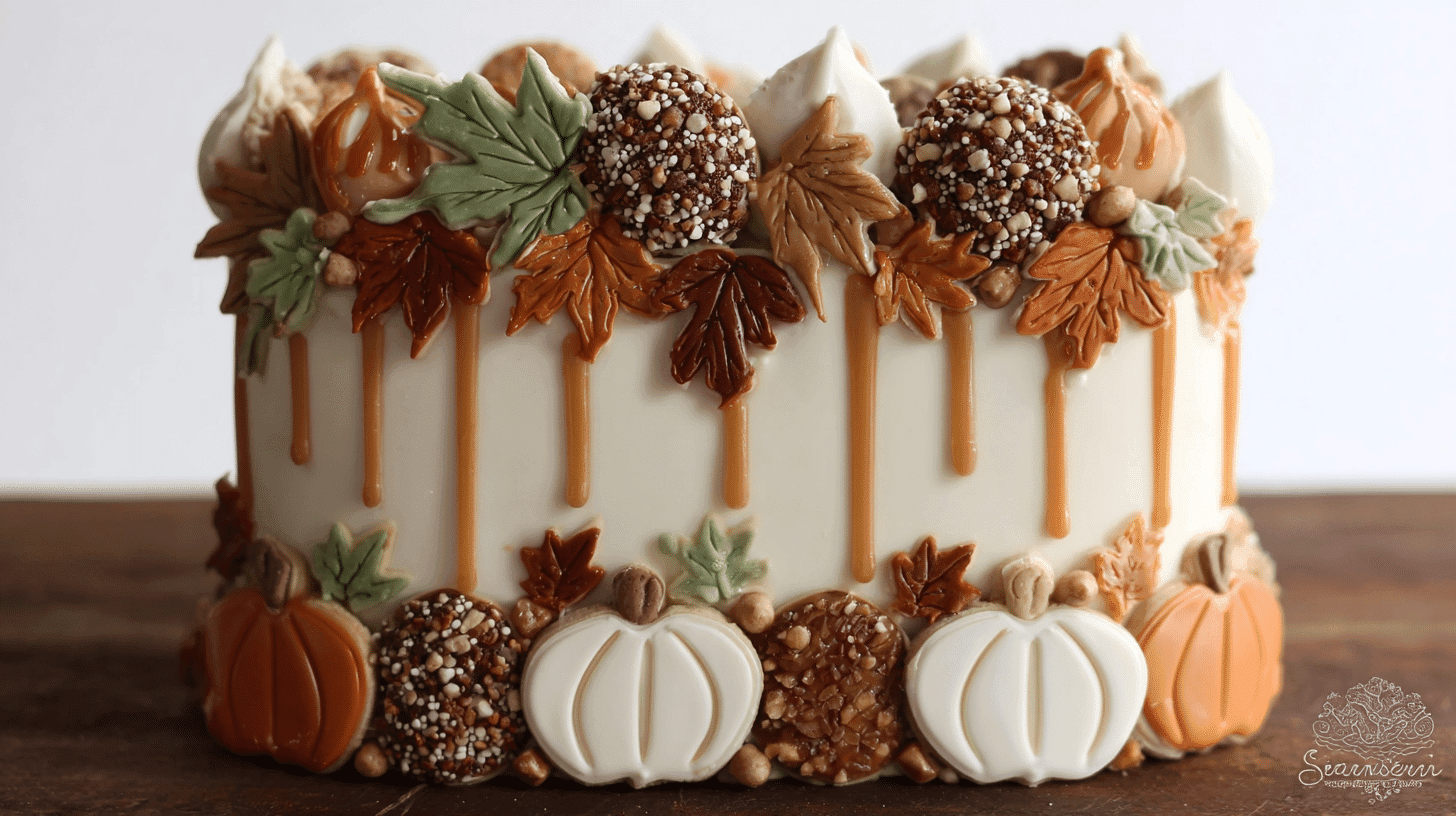 Fall Cookie Cake Designs